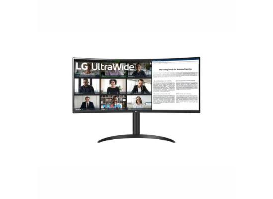 LG 34" 34WR55QK-B Ultrawide™ WQHD HDR 10 100Hz Curved Monitor with USB Type-C.